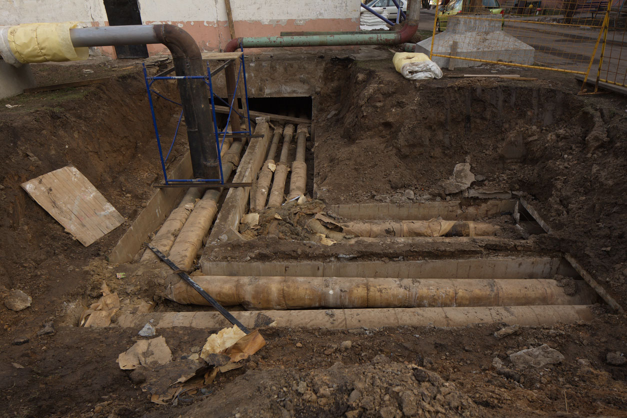 New insulated water pipes